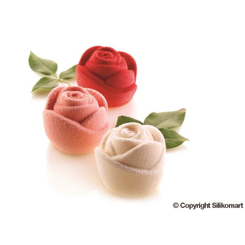 Moule Rose 3D - x6 - Silikomart Professional