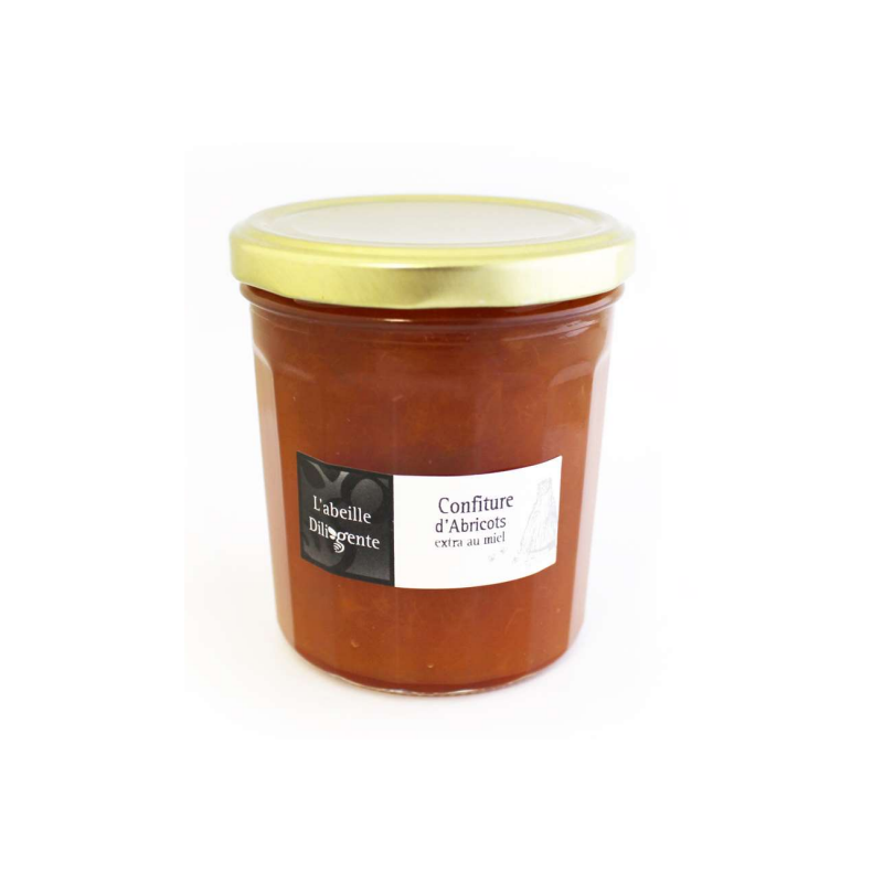 Confiture l'abeille Diligente ABRICOTS - 375g