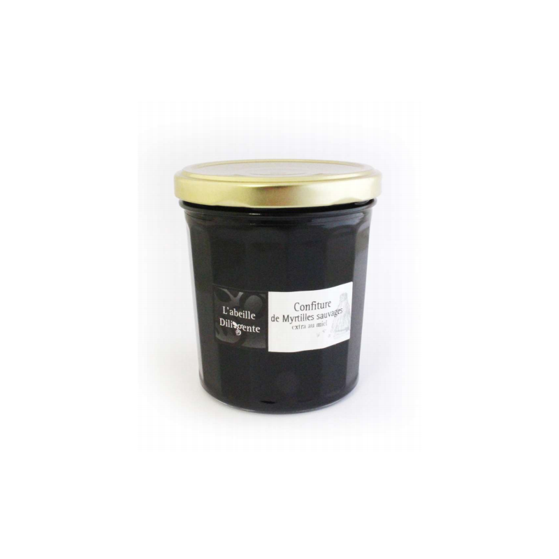 Confiture l'abeille Diligente MYRTILLES SAUVAGES - 375g