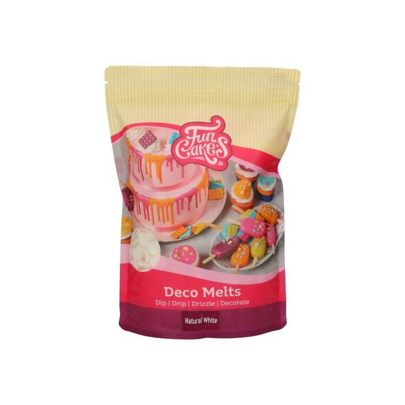 Deco Melts Blanc naturel 1KG - FunCakes