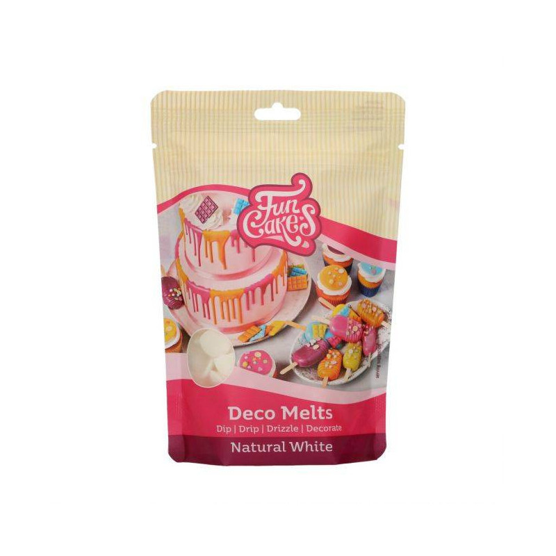 Deco Melts Blanc naturel 250G - FunCakes