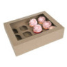 Boite pour 12 cupcakes Kraft - Boutique-Poubeau.fr