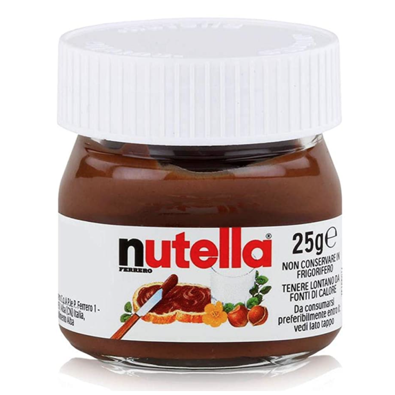 Nutella mini pot verre 25g - x8