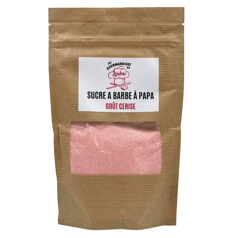 Sucre à Barbe à Papa goût Cerise - 200g