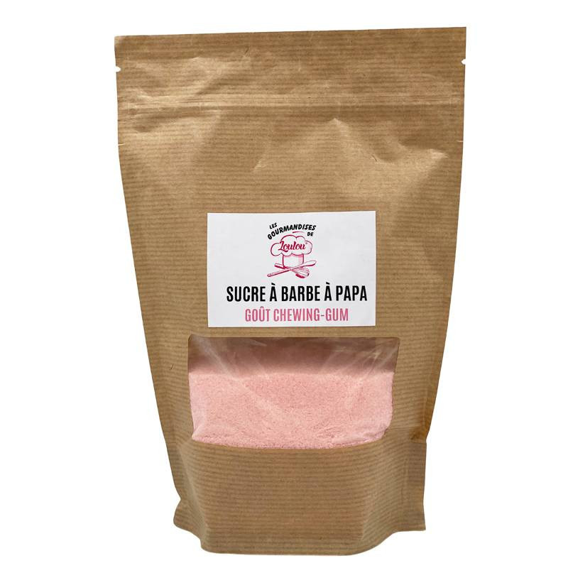 Sucre à Barbe à Papa goût Chewing-gum - 400g