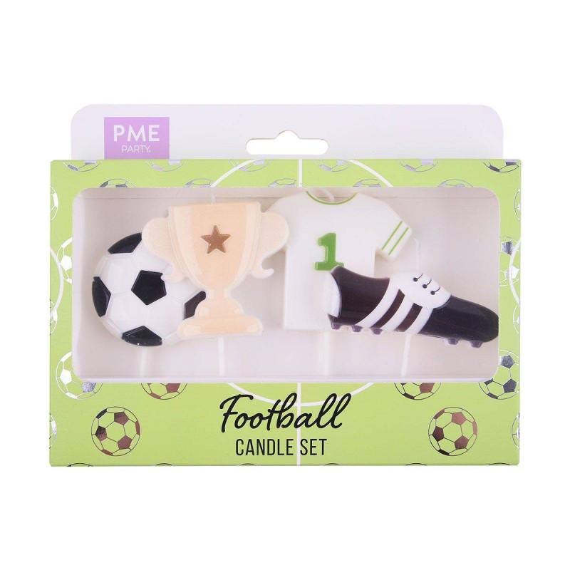 Set de bougie football x 4 - PME