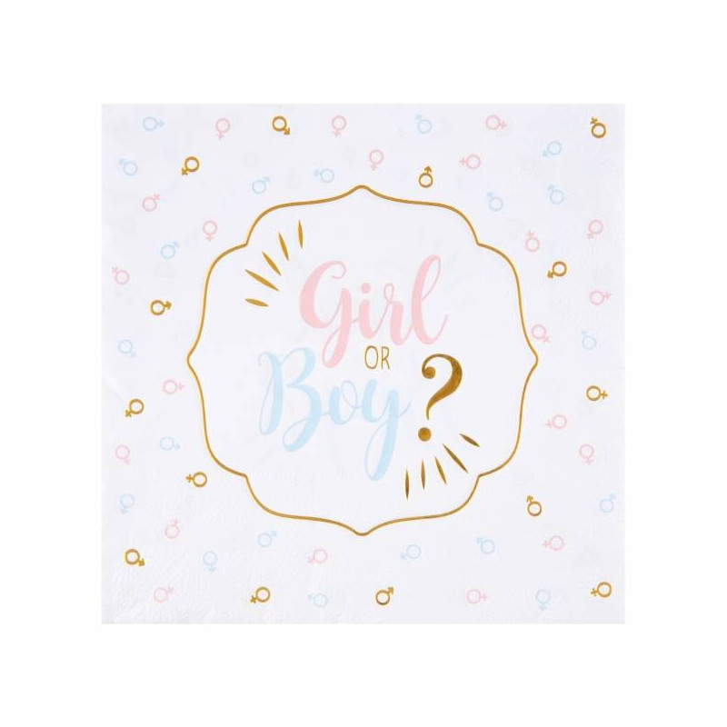 Serviette girl or boy x20 - Santex