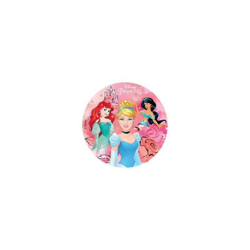 Disque feuille de sucre sans sucre - thème princesse Disney - Dekora