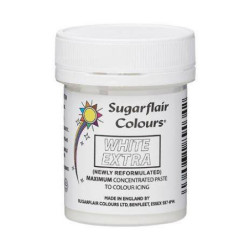 Colorant pâte hydro extra blanc - Sugarflair