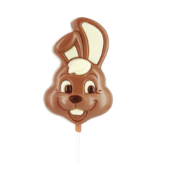 Sucette chocolat au lait tête de lapin 35g