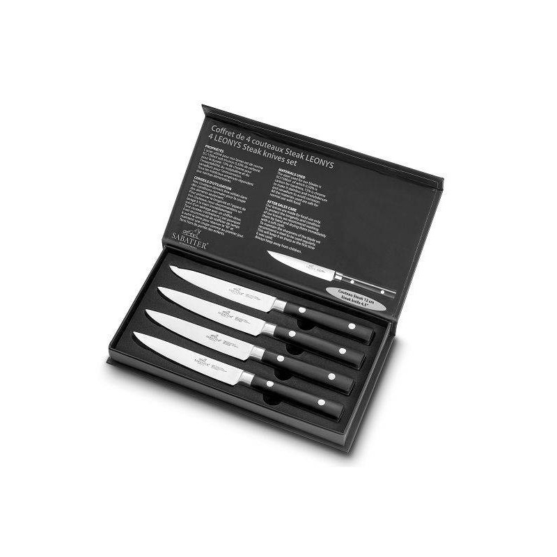 Coffret de 4 couteaux Steak Leonys - Sabatier