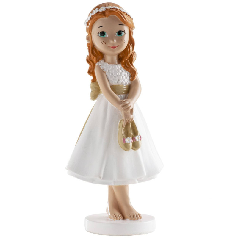 Figurine Communiante pieds nus 13cm