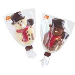 Sucette chocolat Bonhomme neige 35g