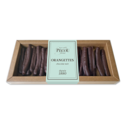 Orangettes au chocolat noir 150g - PECOU