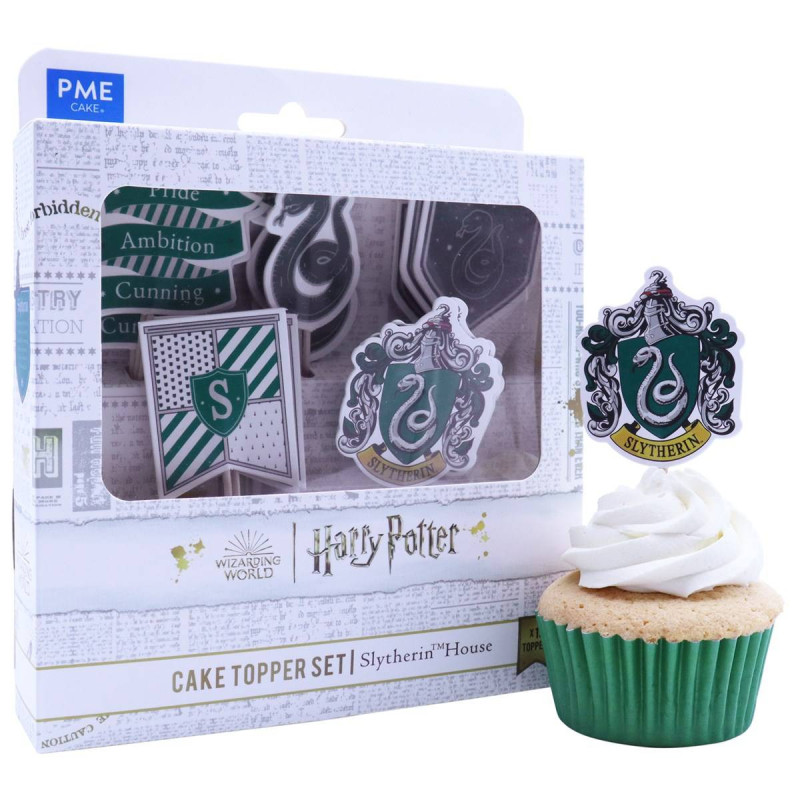 Set de 15 Toppers Cupcakes - Serpentard