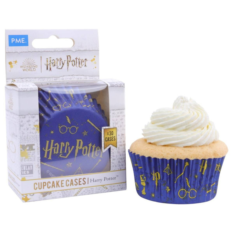 Caissettes Cupcakes alu HARRY POTTER - Le monde des sorciers x 30