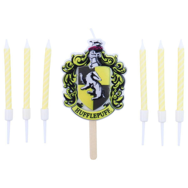 Bougies x 7 maison Poufsouffle - HARRY POTTER