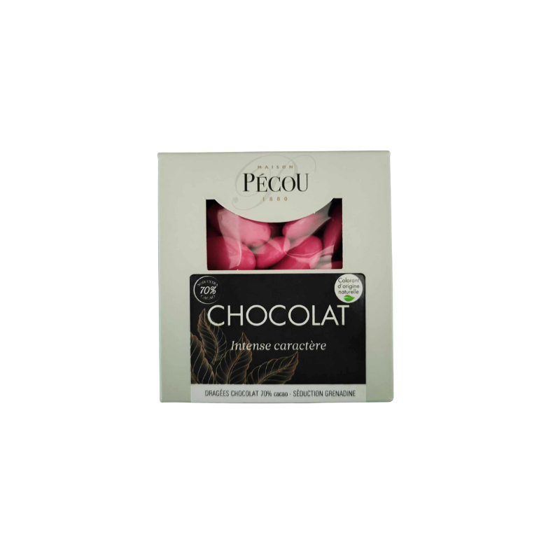 Dragées au Chocolat noir 70% Pécou - 500 gr