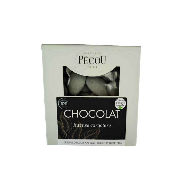 Dragées au Chocolat noir 70% Pécou - 500 gr