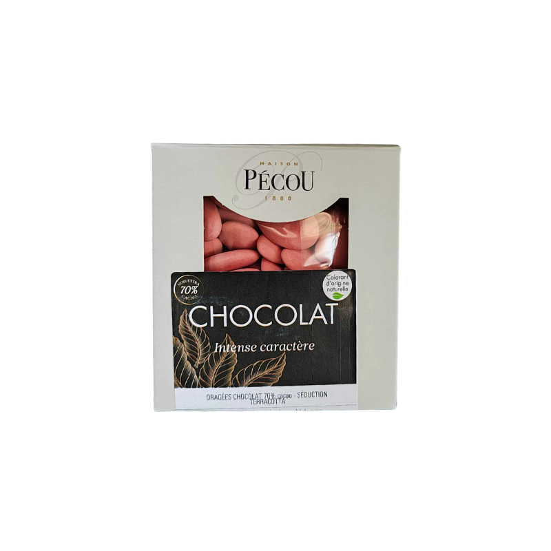 Dragées au Chocolat noir 70% Pécou - 500 gr