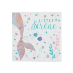 Serviette sirène x20