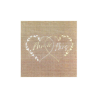 Serviette Mariage naturel