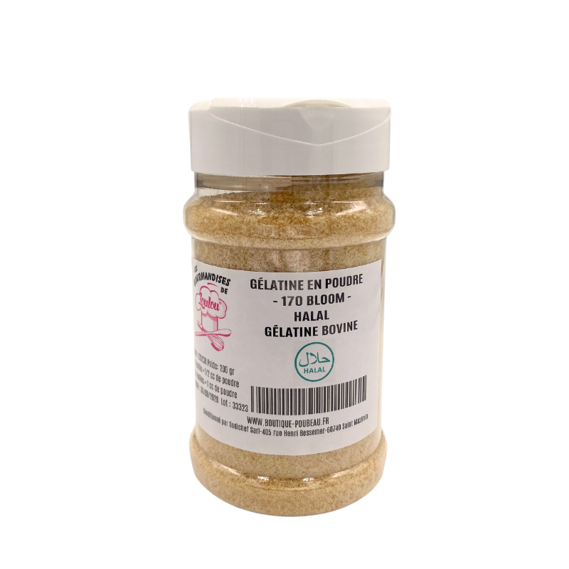 Gélatine en poudre 170 Bloom 200gr - Bovine Halal