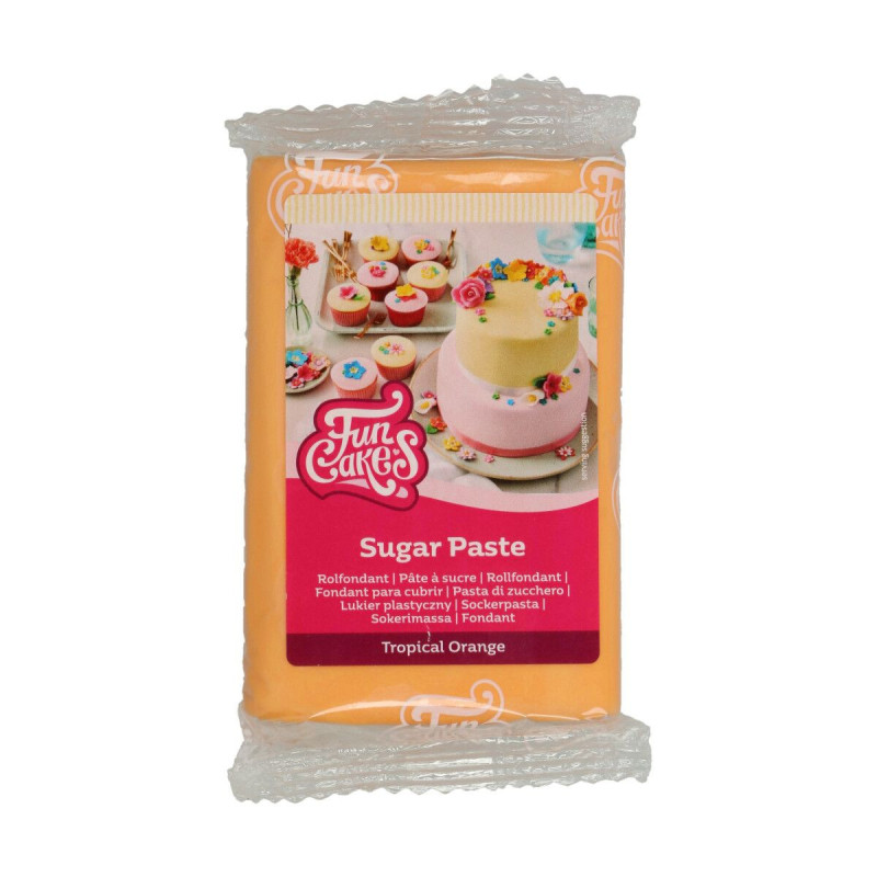 Pate à Sucre Tropical Orange 250g - FunCakes