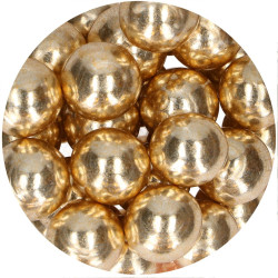 Boules choco croustillantes - 130 gr - METALLIQUE OR - Choco Crispy Balls