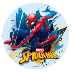 Disque feuille de sucre sans sucre SPIDERMAN Ø16cm