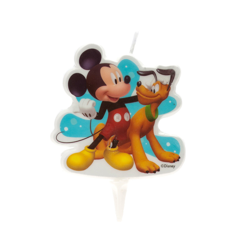 Bougie 2D MICKEY PLUTO 7.5cm