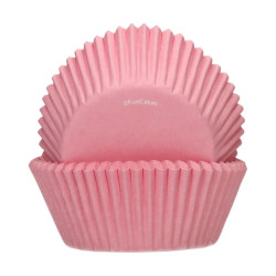 Caissette Cupcake Rose Clair x 48