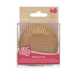 Caissette Cupcakes Kraft x 48