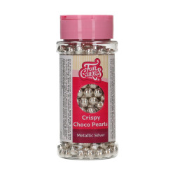 Décor Bille Chocolat Croquant Métallique 60gr Argent