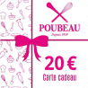 Carte cadeau (20, 50, 100) Boutique en ligne