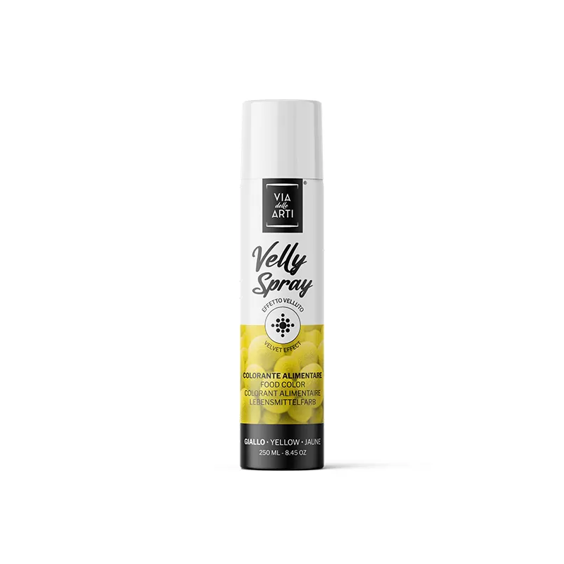 Velly spray Colorant effet velours Jaune 250ml - Mallard Ferrière