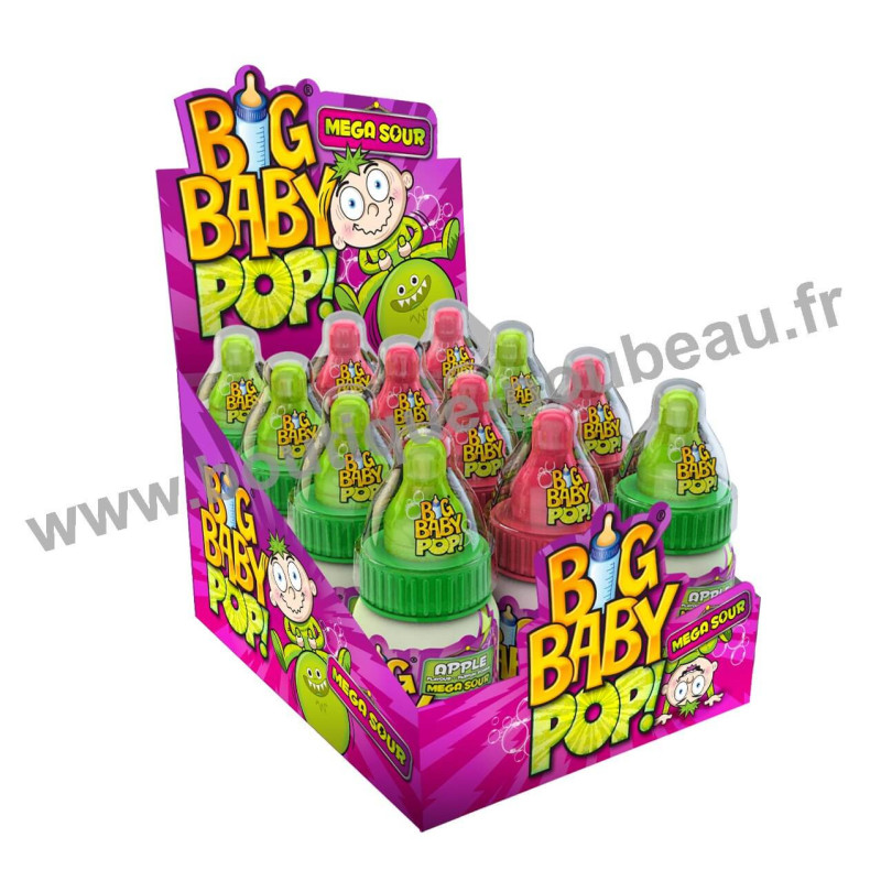 Big Baby Pop Mega Sour 12 piéces