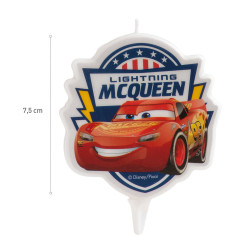 Bougie anniversaire CARS 2D - 7,5CM