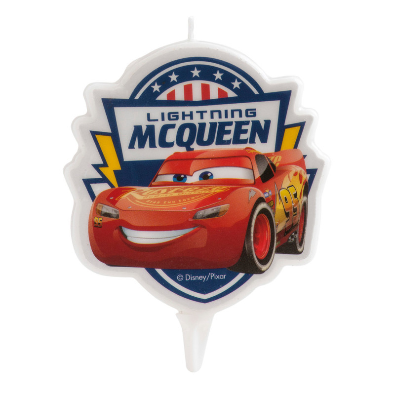 Bougie anniversaire CARS 2D - 7,5CM