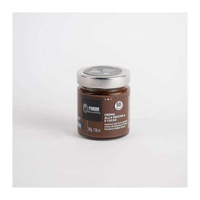 Pâte à tartiner noisettes 50% et cacao - 200 gr