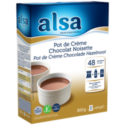 Préparation pot de crème chocolat/noisette 800g - ALSA