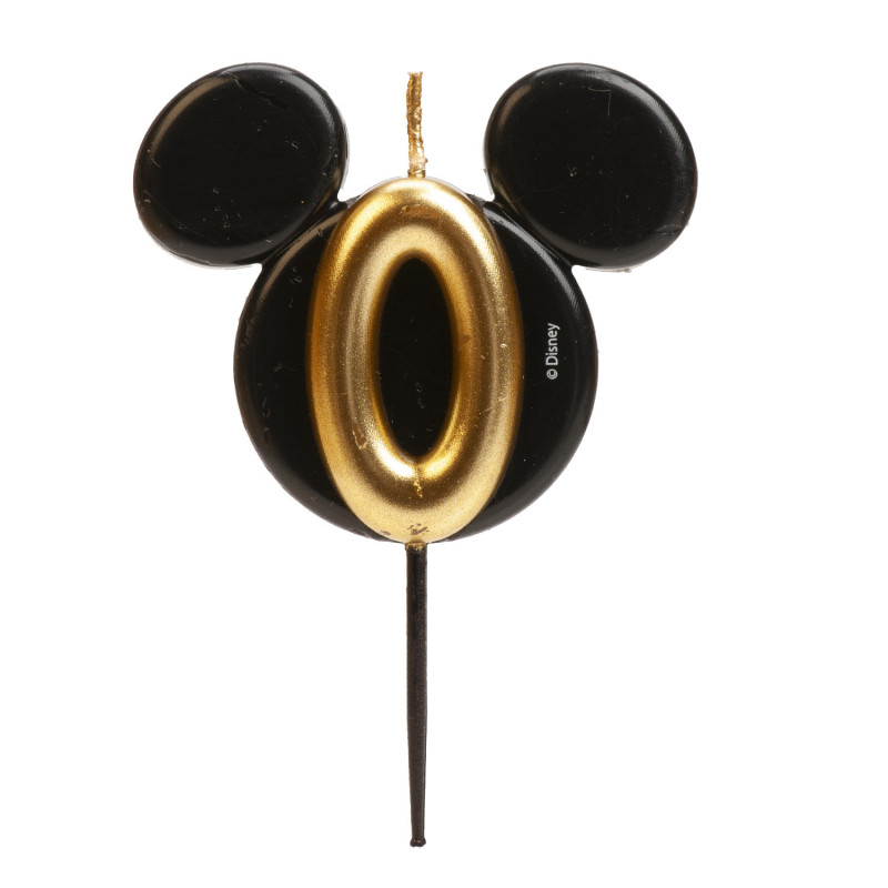 Bougie anniversaire oreilles de Mickey - Disney (plusieurs chiffres 0 à 9)