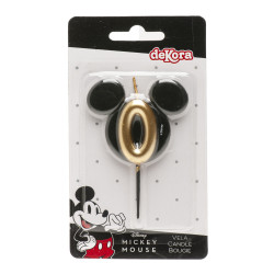 Bougie anniversaire oreilles de Mickey - Disney (plusieurs chiffres 0 à 9)