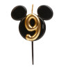 Bougie anniversaire oreilles de Mickey - Disney (plusieurs chiffres 0 à 9)