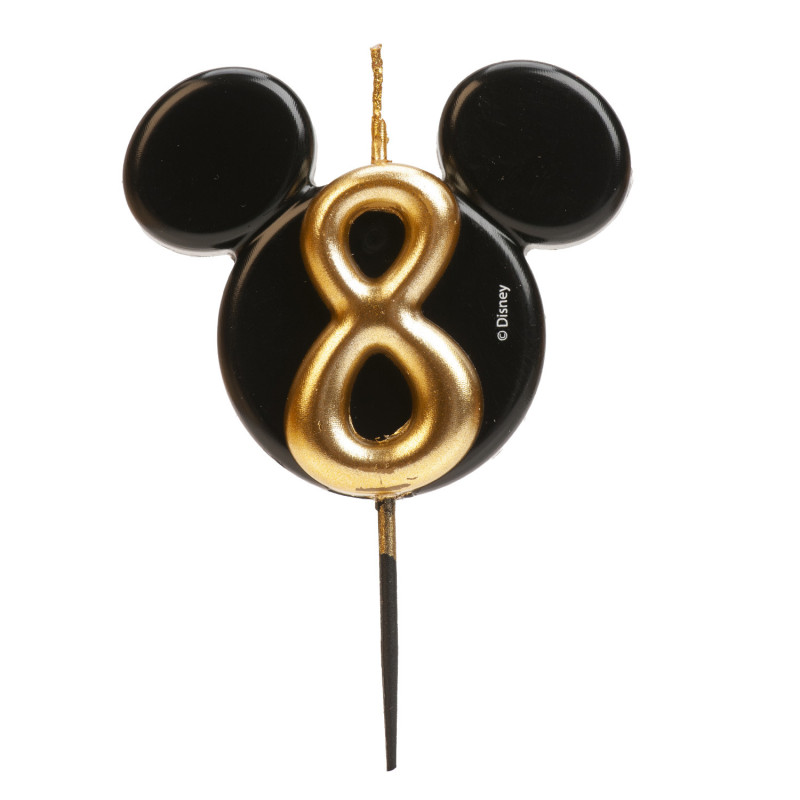 Bougie anniversaire oreilles de Mickey - Disney (plusieurs chiffres 0 à 9)