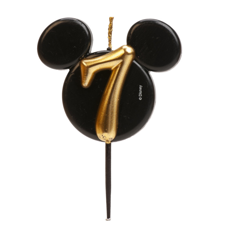 Bougie anniversaire oreilles de Mickey - Disney (plusieurs chiffres 0 à 9)