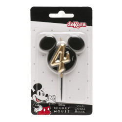 Bougie anniversaire oreilles de Mickey - Disney (plusieurs chiffres 0 à 9)