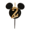 Bougie anniversaire oreilles de Mickey - Disney (plusieurs chiffres 0 à 9)